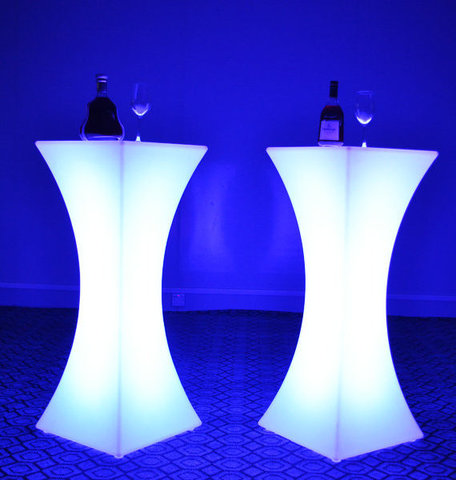 LED Light Changing Cocktail Tables