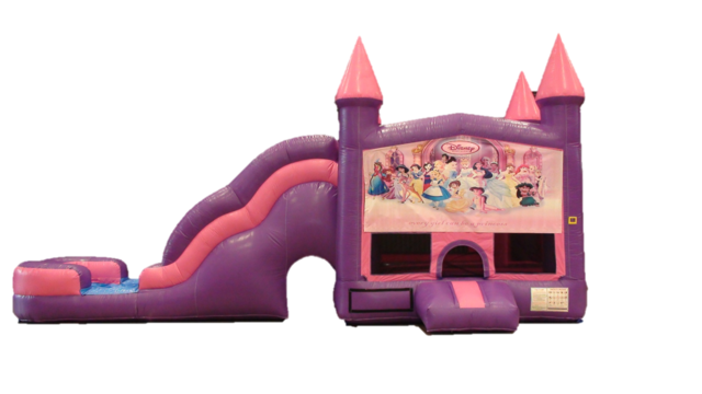 Pink Castle Water Wave Slide Combo