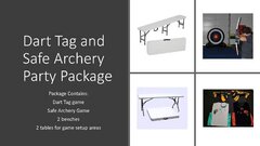 Dart Tag and Archery Party Package