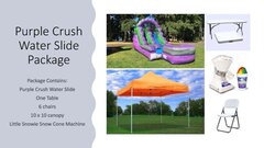 10' Purple Crush Water Slide Party Package