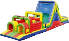 52ft Dry Obstacle Course w/16ft slide