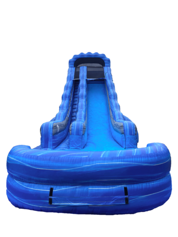 24' Blue Wave Water Slide Single Lane w/ Pool (Wet)