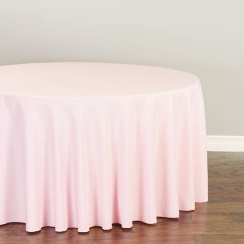 Pink Round Table Cloth 120