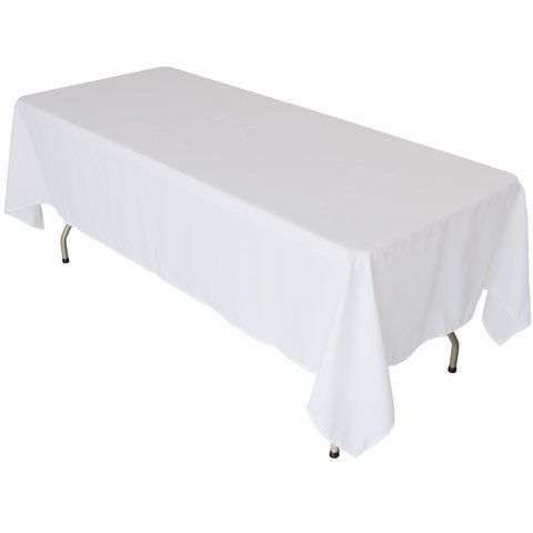 White Table Cloth - (6' Tables) 
