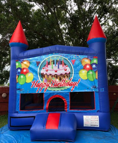 Boys Happy Birthday Bounce House