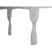 7.5' Polyester Tent Leg Cover Drapes - White