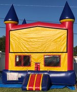 <b><font color=blue><b>Red/Blue/Yellow Castle w/Basketball Hoop Inside</font><br><small>Best for ages 4+<br> <font color=red>Space Needed 15 W x 15 D x 16 H</font></b></small>