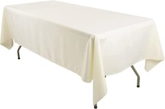 Ivory Table Cloth - (8' Tables) 