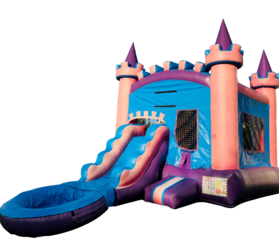<b><font color=blue><b>Princess Combo (Wet) w/Basketball Hoop Inside</font><br><small>Best for ages 2+<br> <font color=red>Space Needed 15 W x 18 D x 16 H</font></b></small>