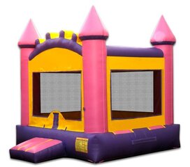 Classic Pink and Purple Bounce House