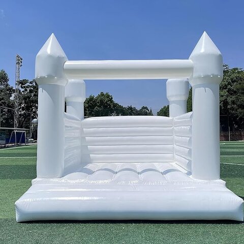 All white bounce house