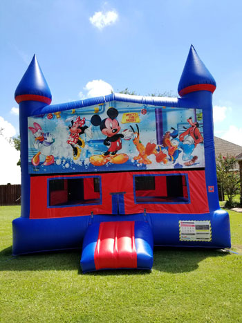 Mickey Red and Blue Bounce House