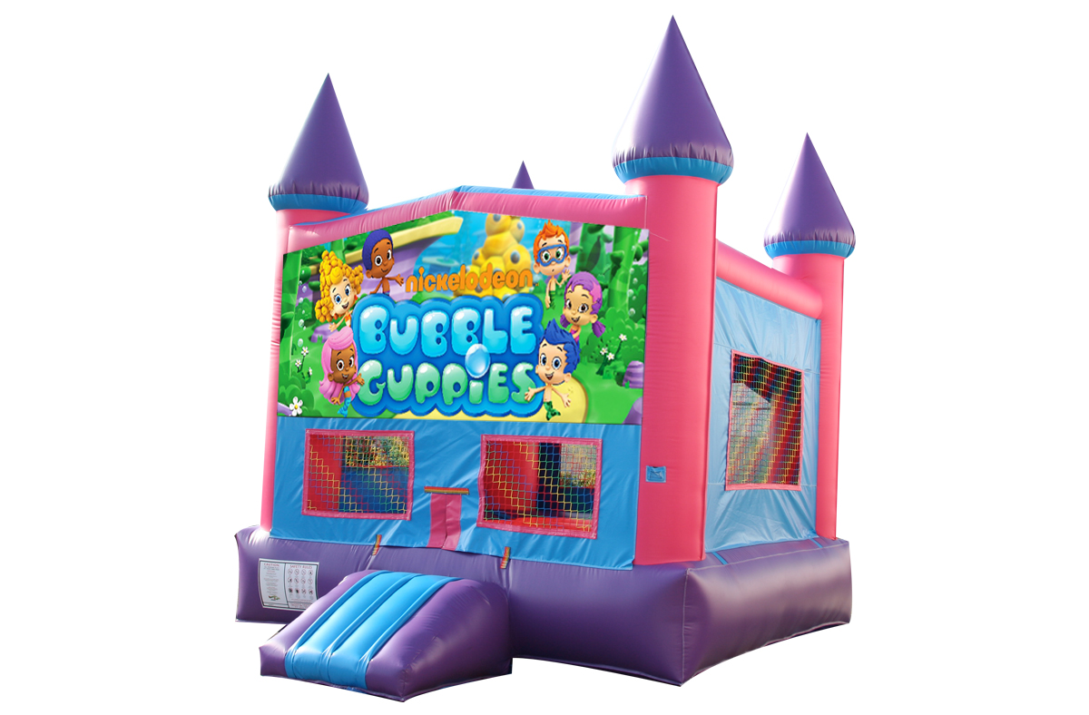 Bubble Guppies Pink and Purple Bounce House