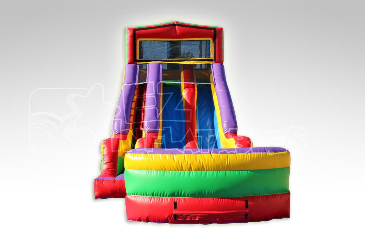 Circus 18' Double Lane Dry Slide Front View