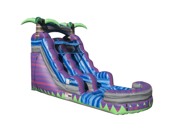 A 16 Purple Crush Water Slide With Pool
