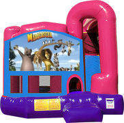 Madagascar 4N1 Bounce House Combo (Pink)