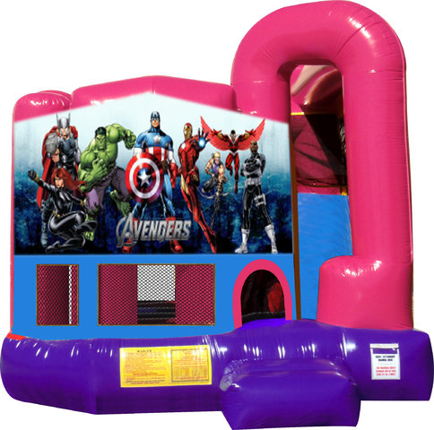 Avengers 4N1 Bounce House Combo (Pink)
