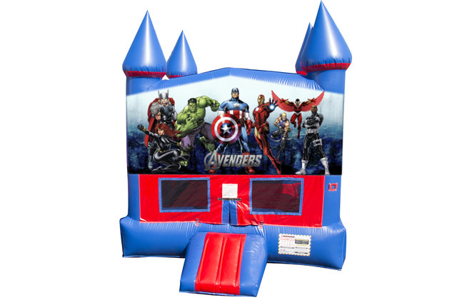Avengers Bounce House with Basketball Goal