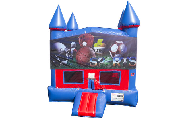 Big Sports Bounce House With Basketball Goal