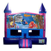 Finding Nemo Fun Jump (Pink) with Basketball Goal