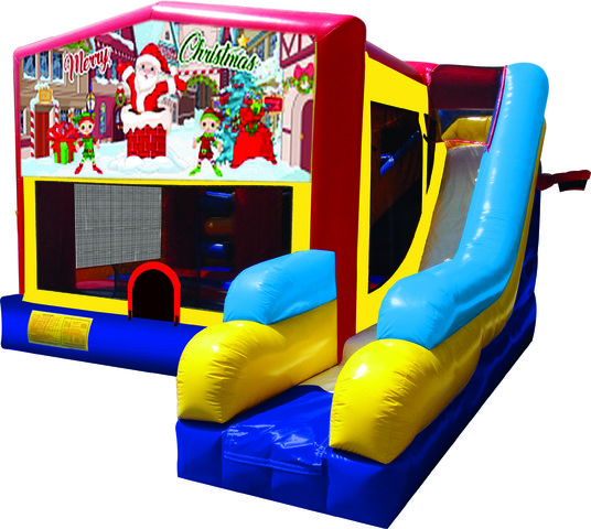 Merry Christmas 7N1 Inflatable Combo Fun Jump