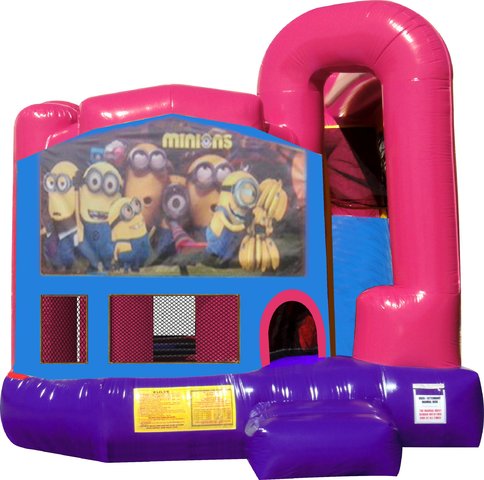Minions 4N1 Bounce House Combo (Pink)