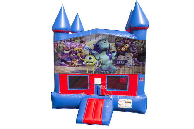 Monsters, Inc. Bounce House With Basketball Goal