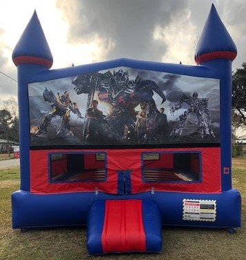Transformers Bounce House With Basketball Goal