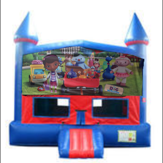Doc McStuffins Bounce House with Basketball Goal