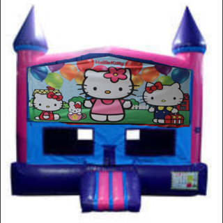 Hello Kitty Fun Jump (Pink) with Basketball Goal