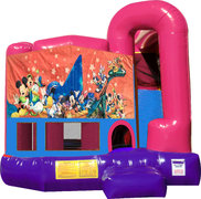 Disney Characters 4N1 Bounce House Combo (Pink)