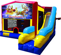 Santa and Rudolph 7N1 Inflatable Combo Fun Jump