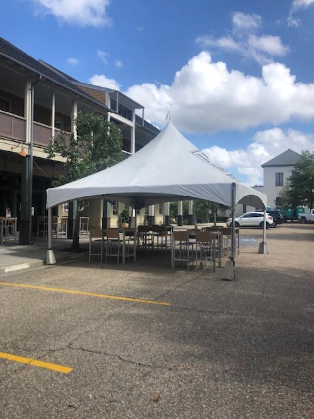 Tent, Tables, and Chairs