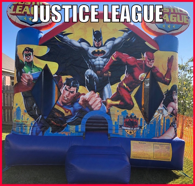 Justice League Inflatable Fun Jump Rental Youngsville LA