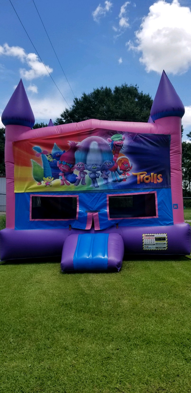 Purple and Pink Bounce house