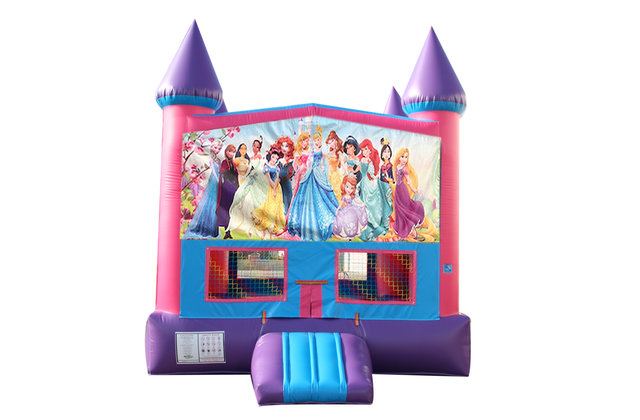 All Disney Princesses Fun Jump With Basketball Goal (Pink)