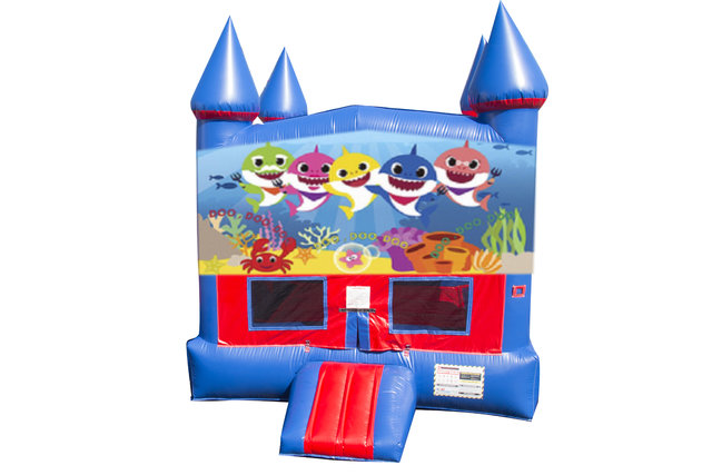 peregrination milits Efterligning Looking for a Baby Shark Bounce House Rental?