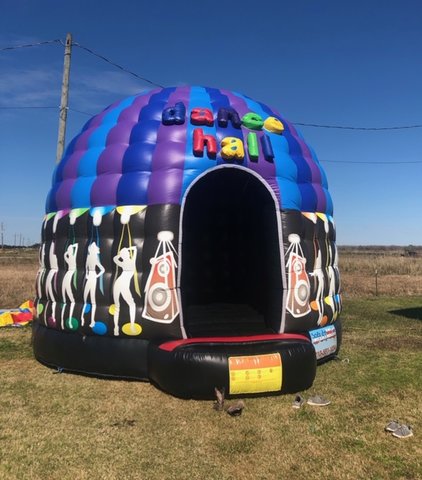 A Dance Hall Inflatable With Music & Lights