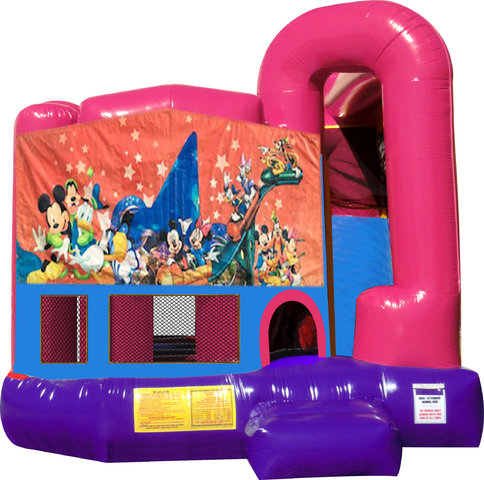 Disney Characters 4N1 Bounce House Combo (Pink)