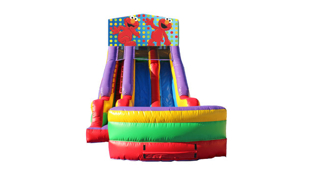 Elmo 18' Double Lane Dry Slide