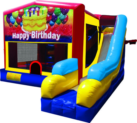 Happy Birthday Cake 7N1 Inflatable Combo Fun Jump