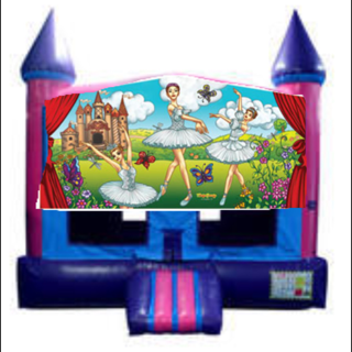 Ballerina Fun Jump With Basketball Goal (Pink)