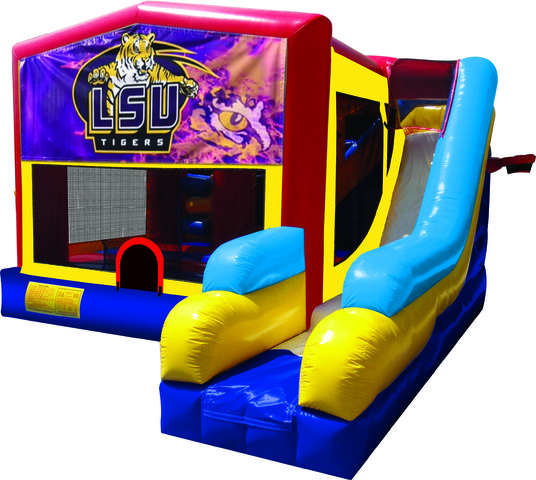 LSU Tigers 7N1 Inflatable Combo Fun Jump