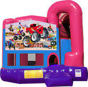 Monster Wheels 4N1 Bounce House Combo (Pink)