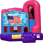 United We Stand 4N1 Bounce House Combo (Pink)
