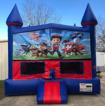 Paw Patrol Bounce House With Basketball Goal