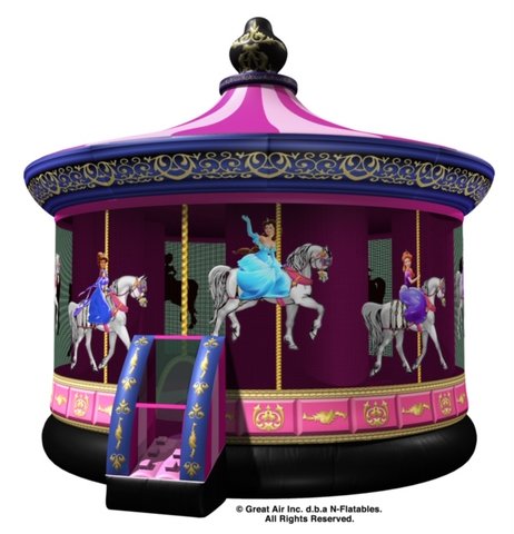 A Princess Carousel Bouncer