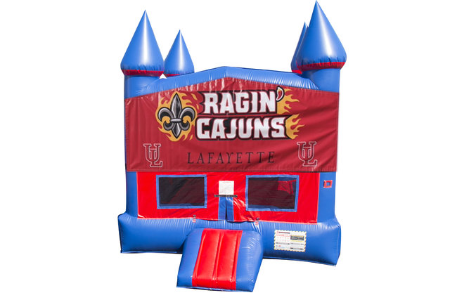 Ragin' Cajuns Bounce House With Basketball Goal