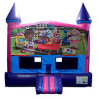 Doc McStuffins Fun Jump With Basketball Goal (Pink)