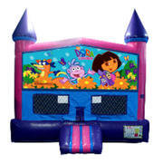 Dora the Explorer Fun Jump With Basketball Goal (Pink)